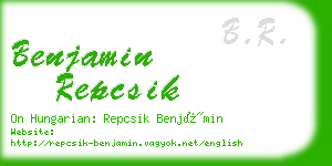 benjamin repcsik business card